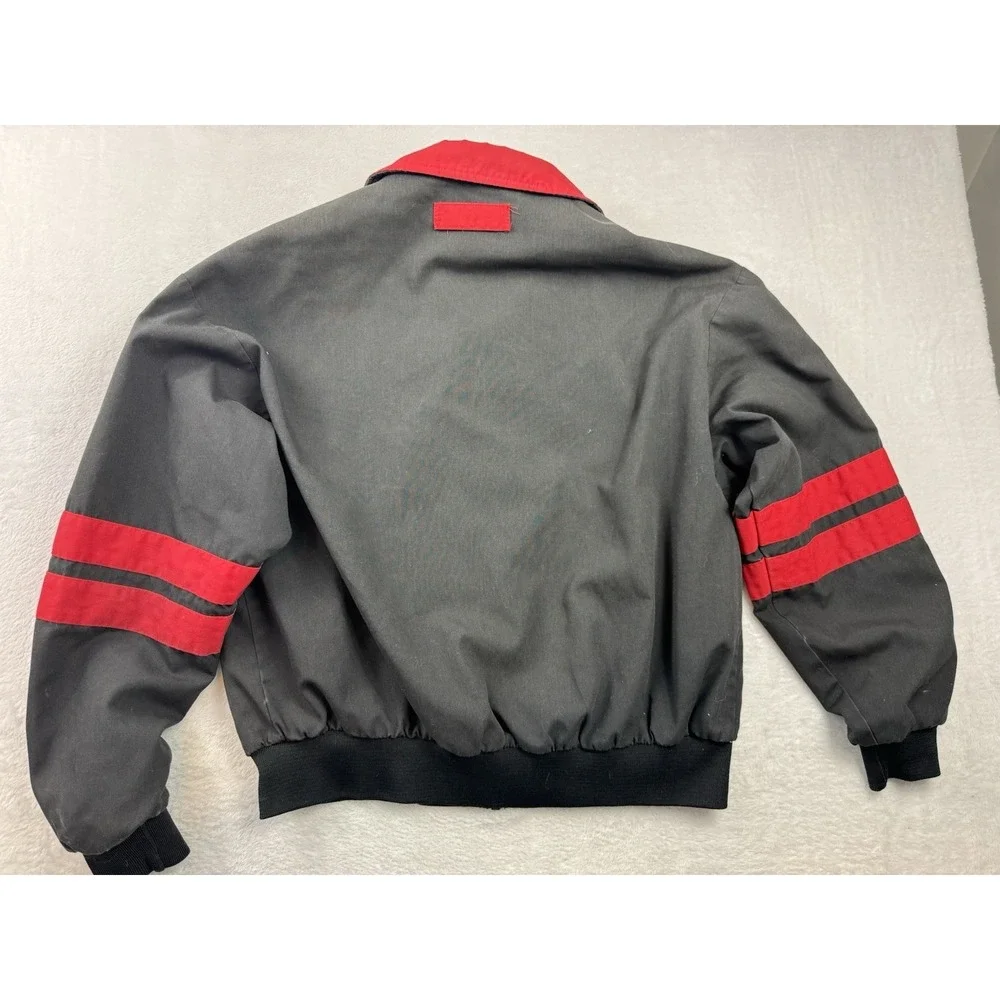 Vintage NASCAR Winston Cup Series Jacket Mens L Black Auto Racing Made USA 90s